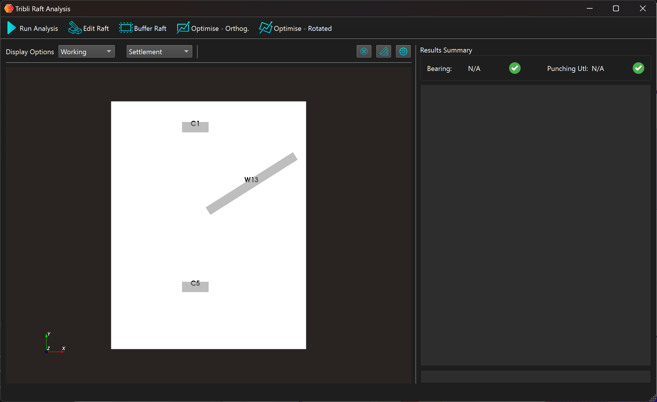 Raft Analysis Dialog